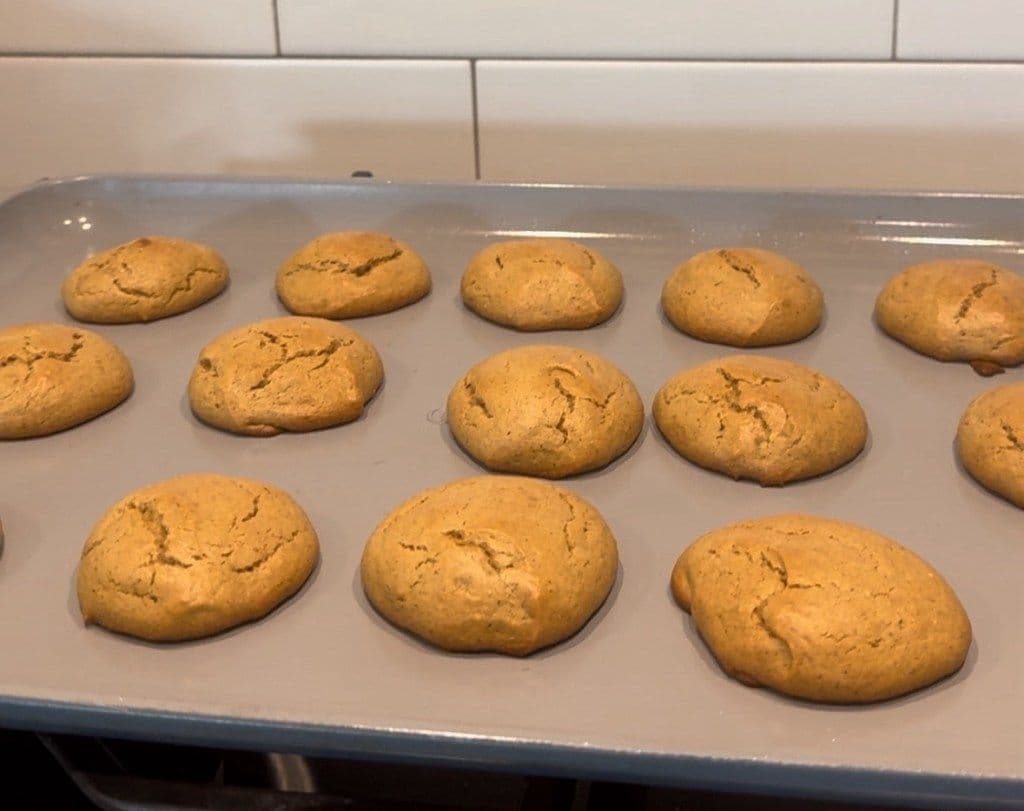 Fluffy Peanut Butter Cookies (Flourless & No Refined Sugar)