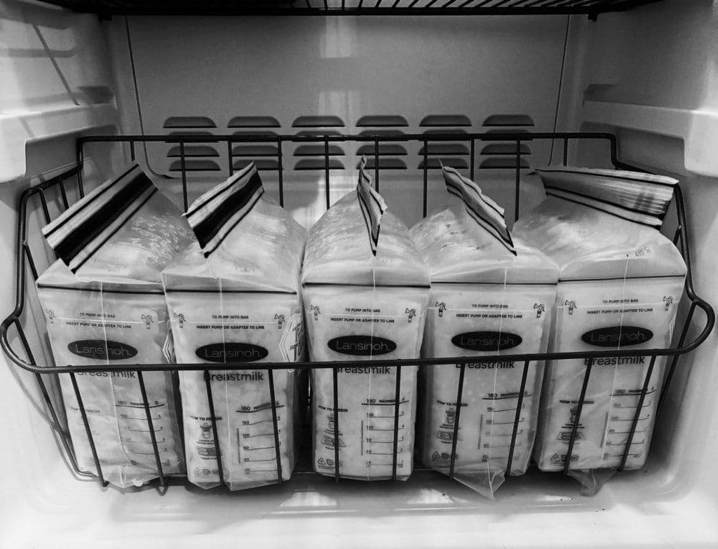 How I made a freezer stock of breast milk without electric pumping
