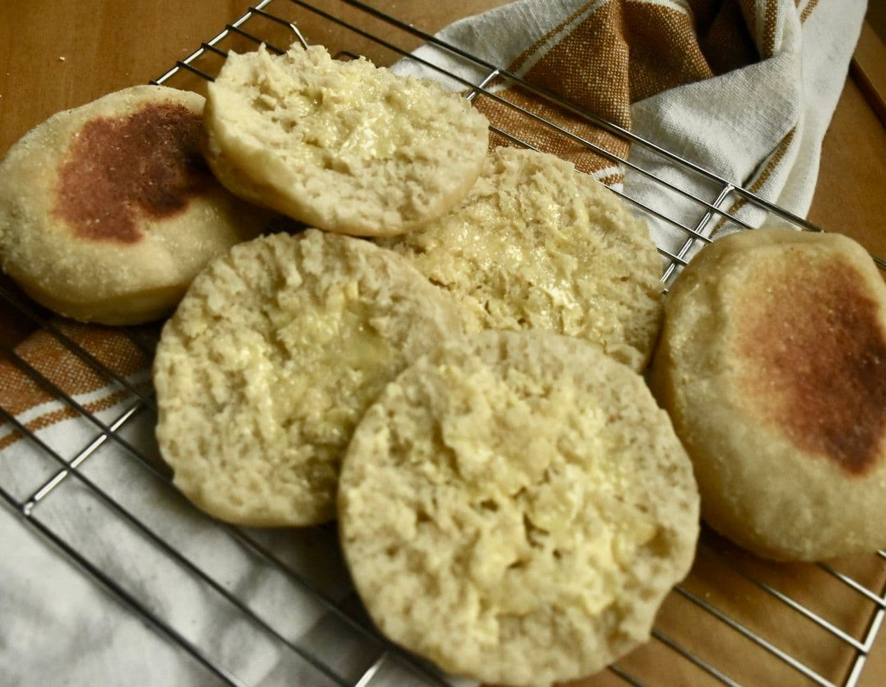 Sourdough English Muffins (Stovetop, Nooks and Crannies Guaranteed)